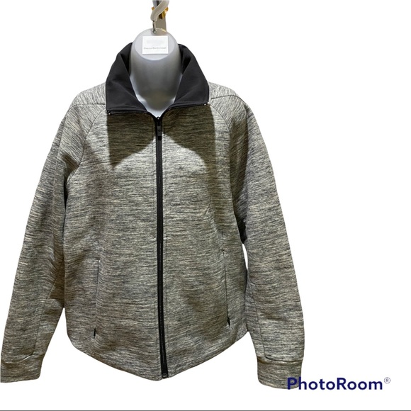 Lululemon Snuggle Up Jacket 12 Heathered Black Full Zip Close w/ Zipper Pockets - Picture 1 of 15